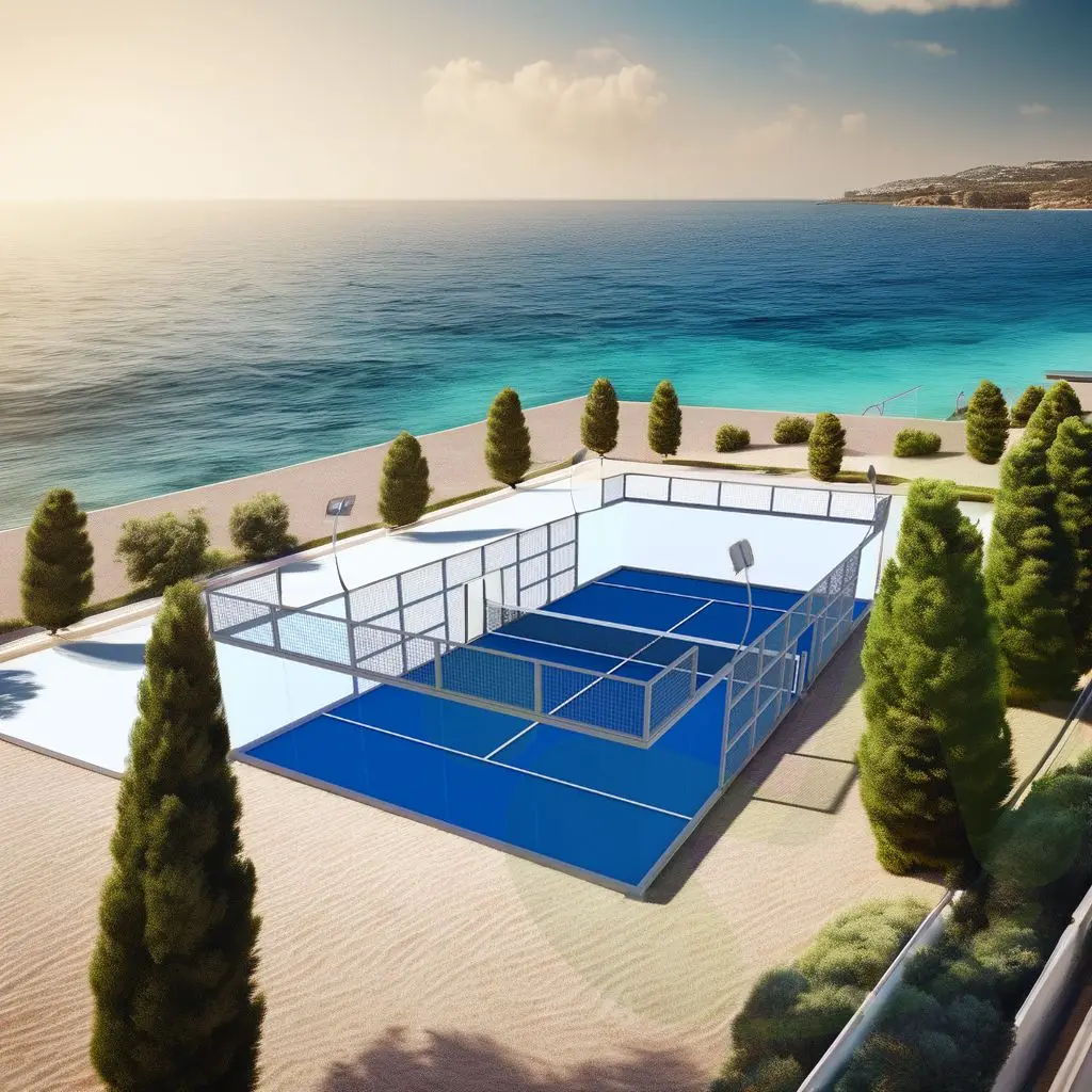 High quality panoramic padel tennis court padel court price tennis court
