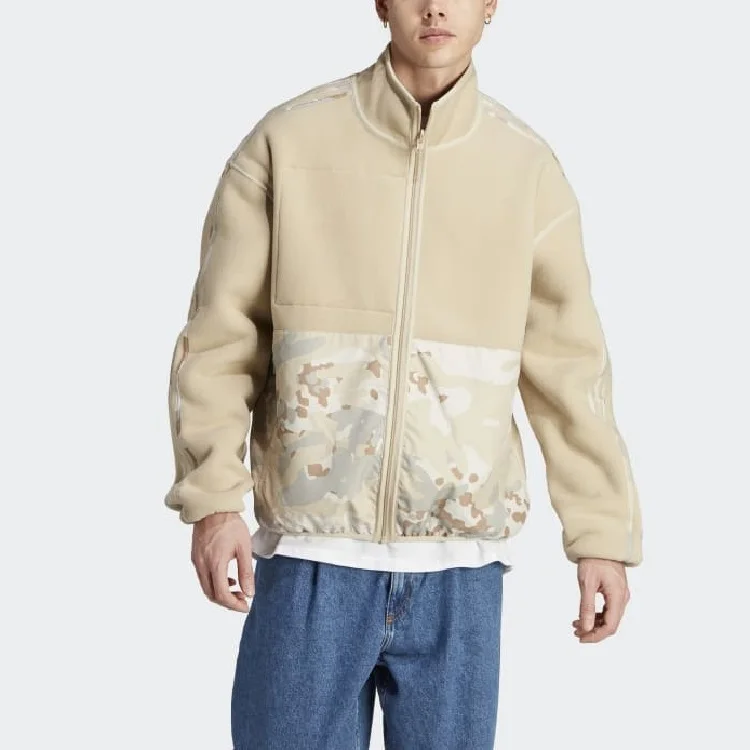 2024 Custom Logo  Camouflage Fleece Jacket Zip Up Camouflage Windbreaker Thick Coat Polar Reversible  Sherpa Fleece Jacket Men