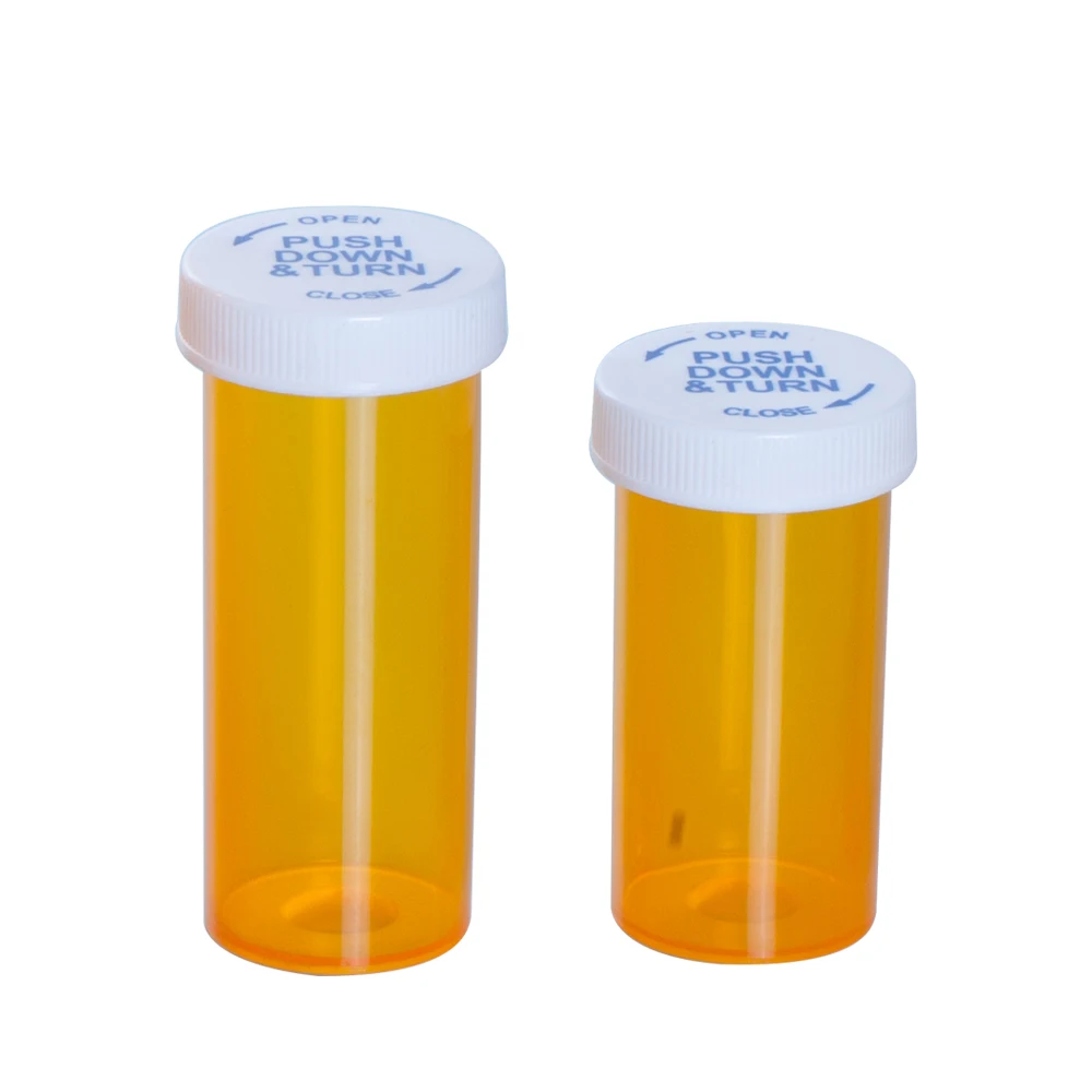 13DR 50 ml pp plastic amber medicine robotic vial with svrew cap