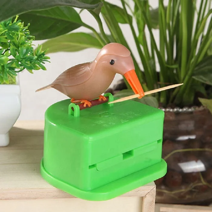 
Amazon Hot Sale Products Home Creative Press Plastic Toothpick Holder Box 