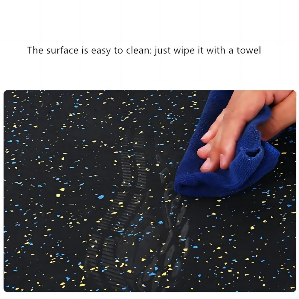 Elastic Weight Lifting Gym Rubber Flooring Tiles Gym Rubber Floor Mat With EPDM Granules