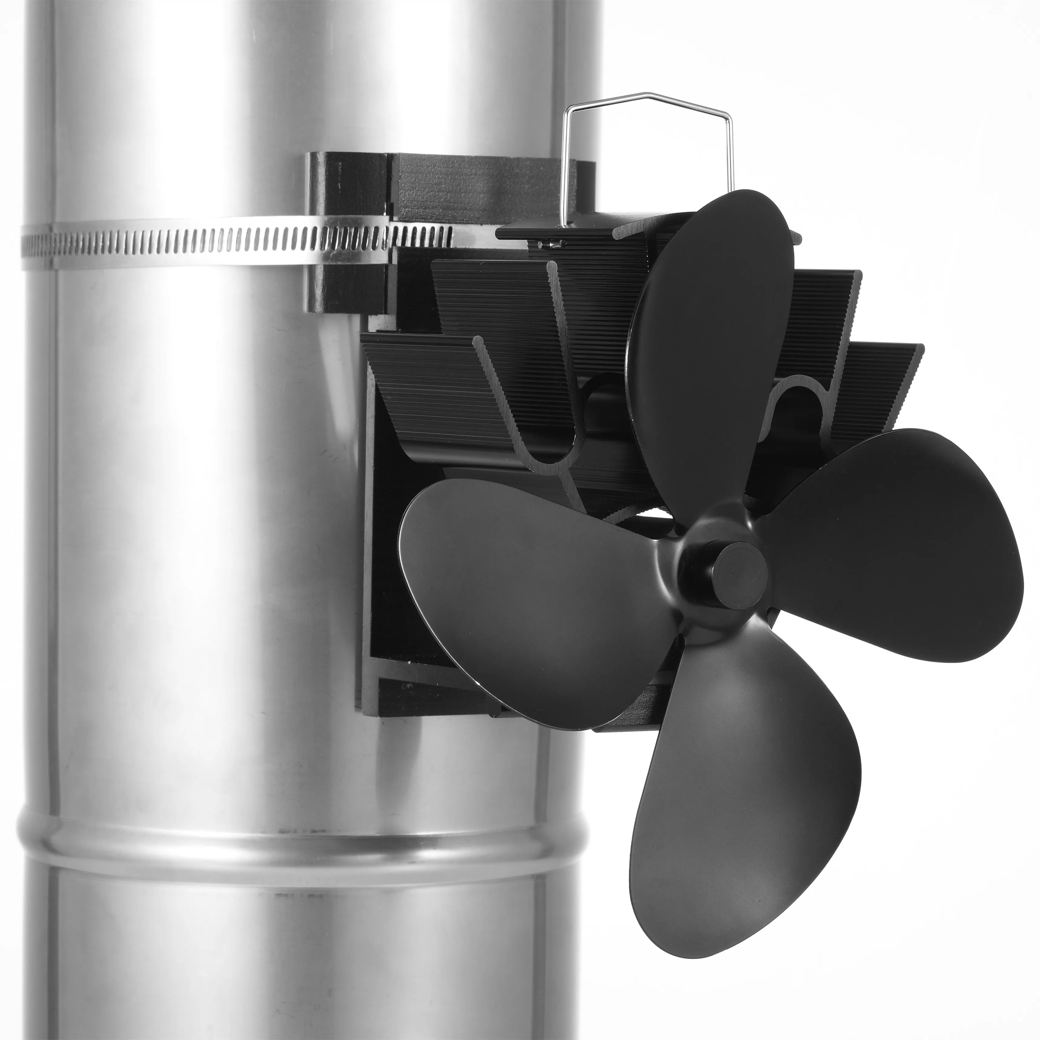 Liank Home Heater High Temperature Chimney Magnetic Flue 4 Blades Ecofan Wood Pellet Fireplace Exhaust Stove Fan