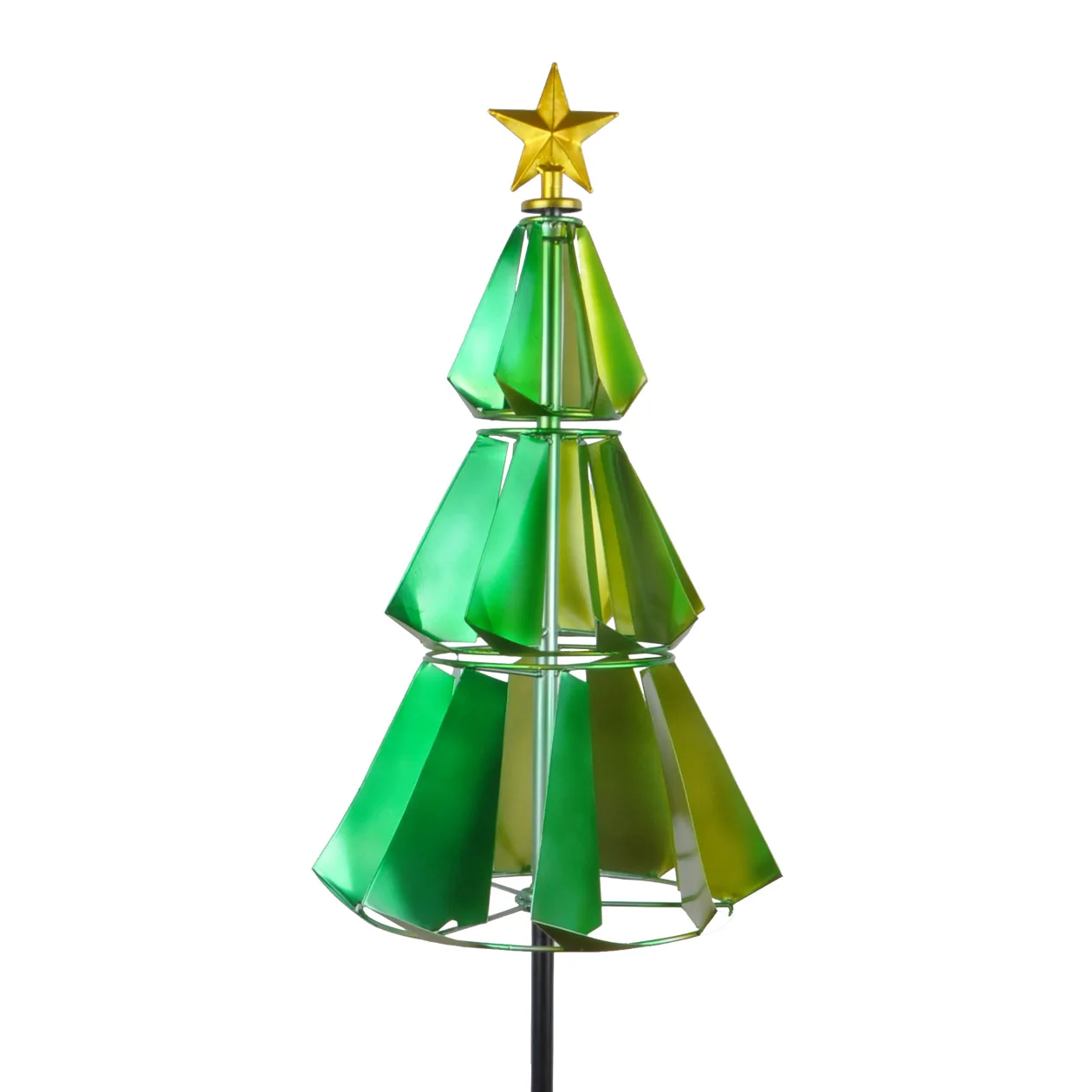 Непосредственный изготовитель, новый дизайн, сад, металл, зеленая Рождественская елка, ветер, Спиннеры