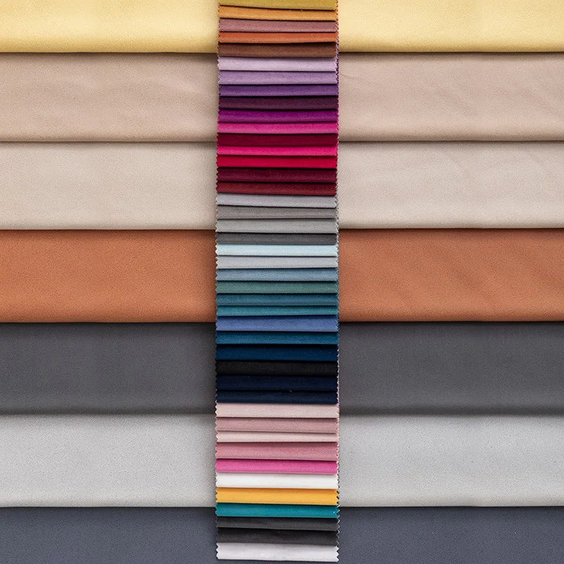 Recycled 100 Polyester Pattern Customized Foil Holland Velvet Sofa Fabric Soft Leather Touch For Curtains Furniture Garments