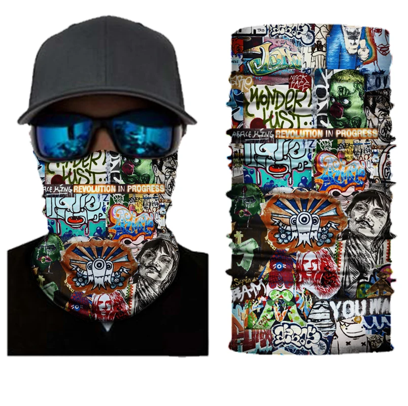 Индивидуальный шарф-труба, многофункциональные бесшовные декоративные головные уборы