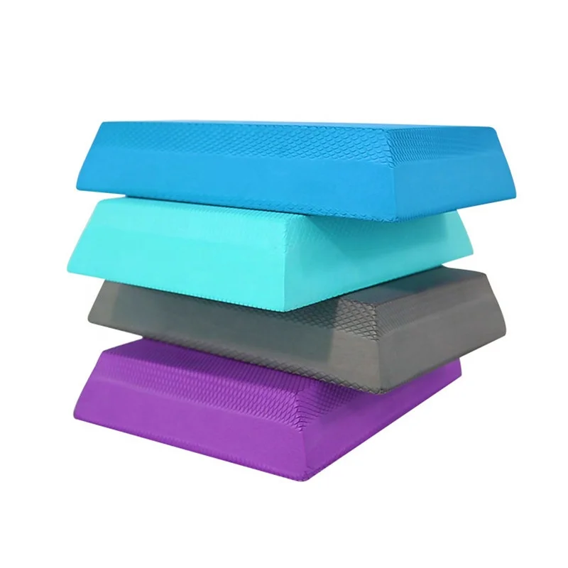 Gym Gymnastic Fitness Equipment Massage Thick Black Soft Somatosensory Cushion Exercise Dynamic Wholesale Yoga Tpe Balance Pad