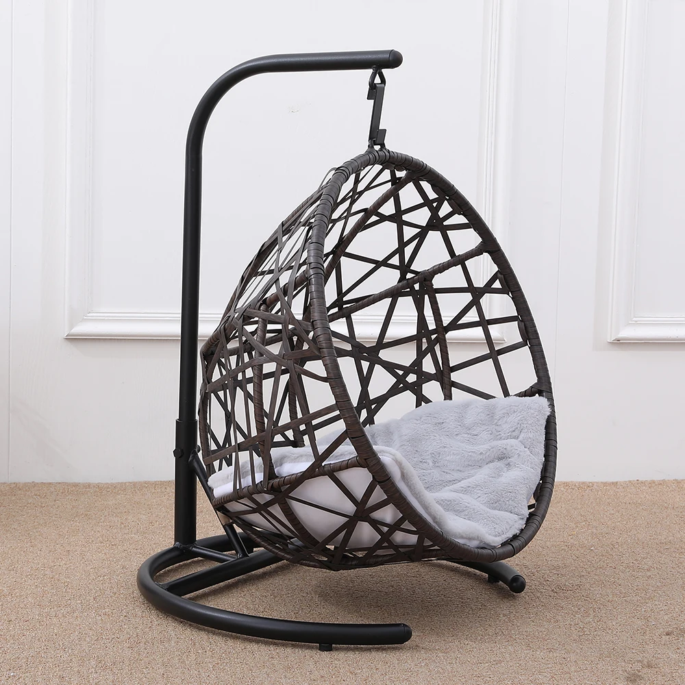 Factory Best Price Hoopet High Class Furniture Dangling Hanging Braided Rattan Dog Cat Bed Chair