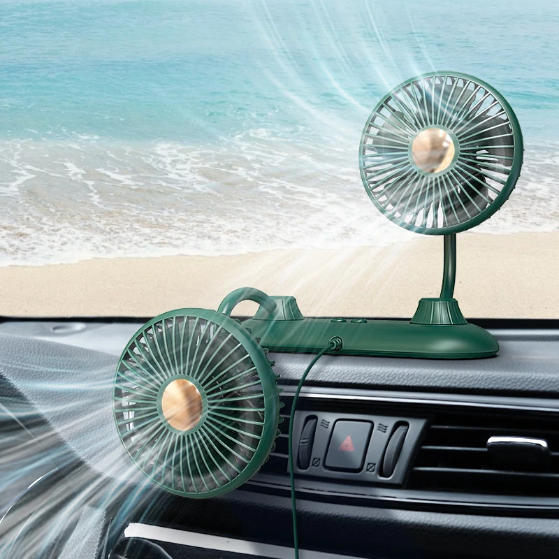 Fans 2022 new design micro usb fan dual heads flexible bendable hose for desktop table 120MM 115MM CE custom F503