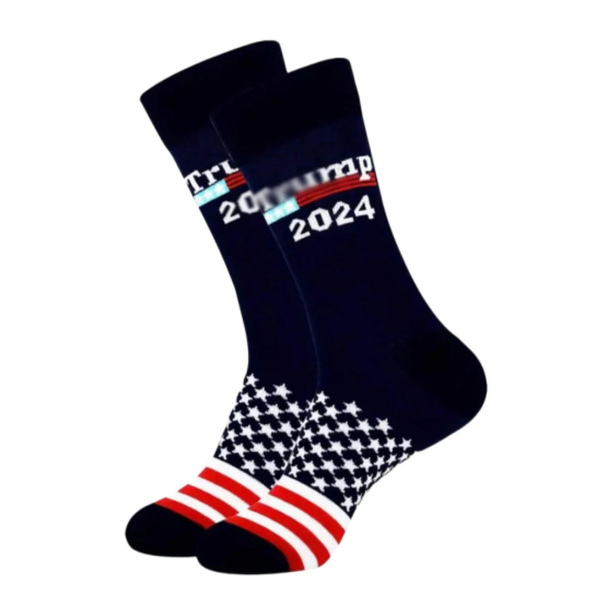 2024 New Arrival Unisex Cotton Striped Crew Socks American Flag USA Sock
