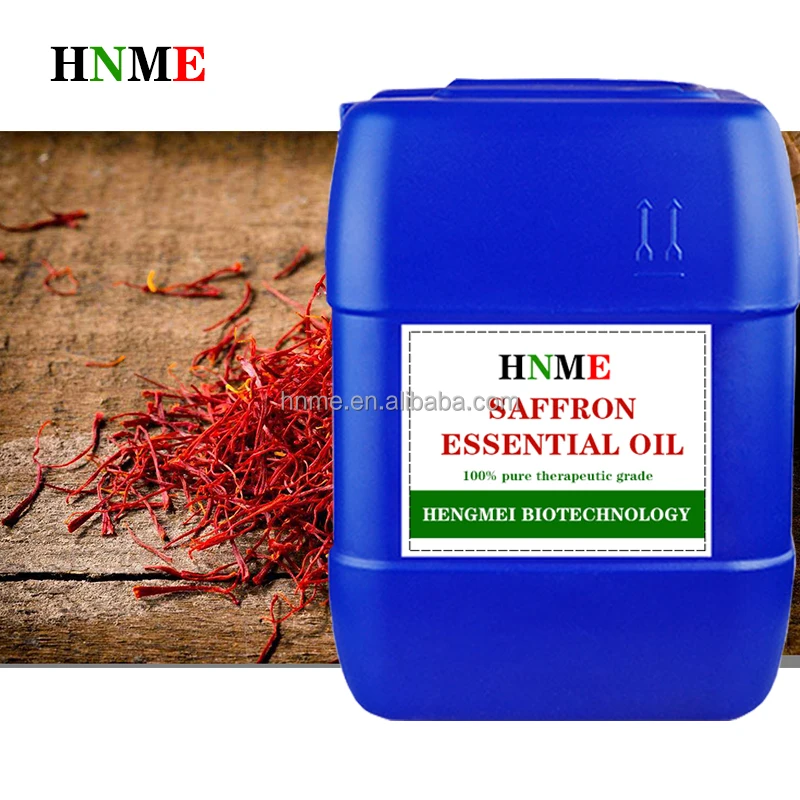 Saffron essential oil 100% pure botanical therapeutic grade for facial care, skin care, making premium perfumes, candles, etc.