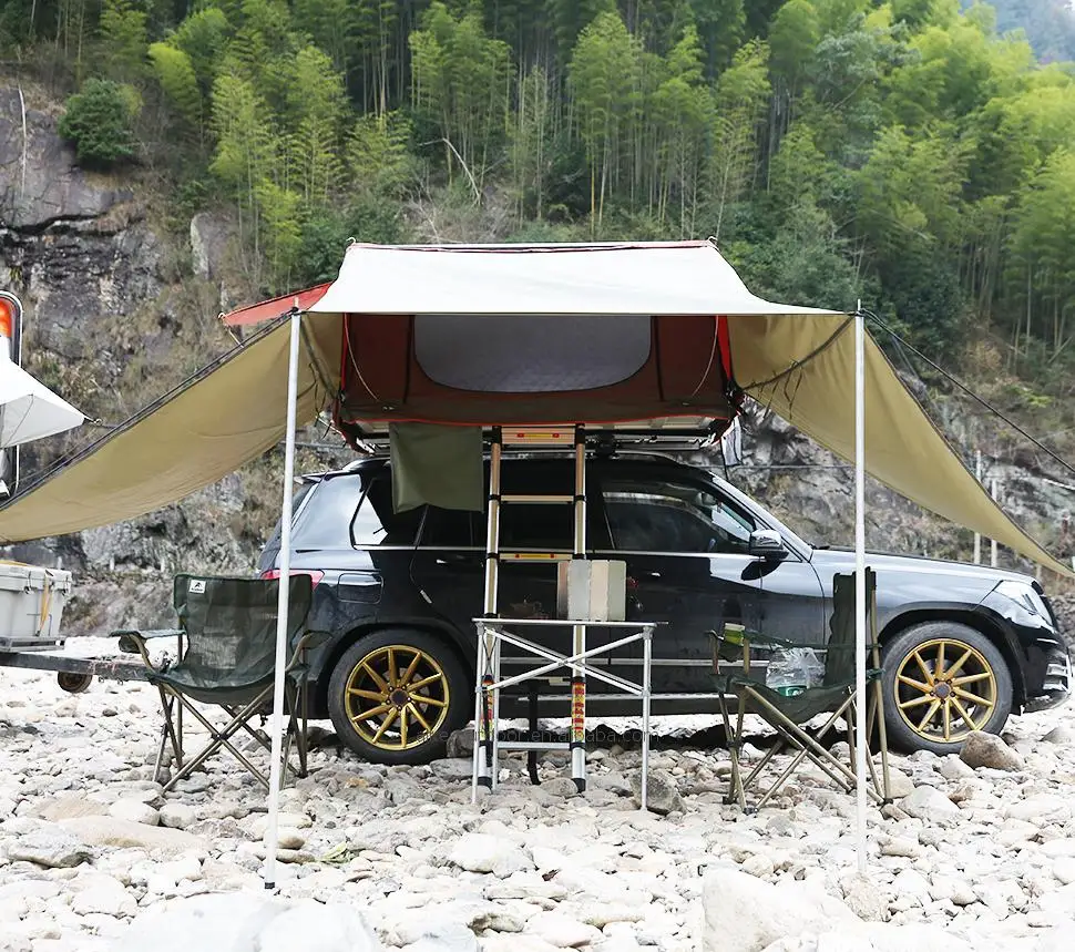 Outdoor Industry event inflatable tent caravan trailer travel car shade hard shell roof top tent