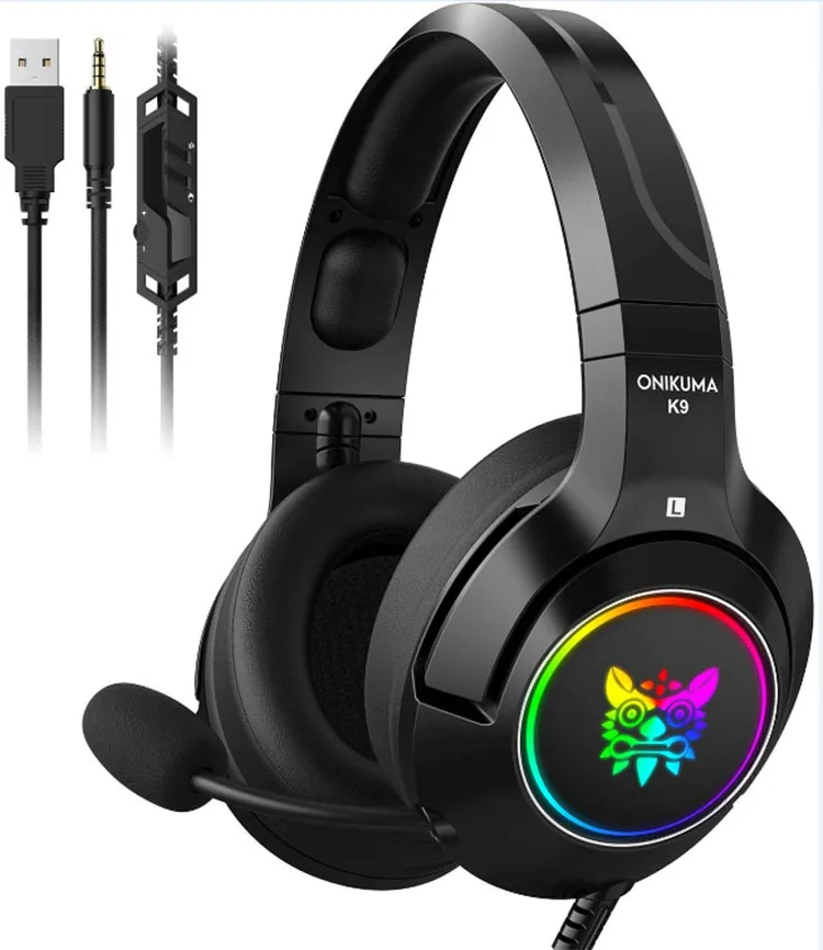 ONIKUMA super stereo Gaming headphones for Laptop PC mobile Headsets for wholesale K9