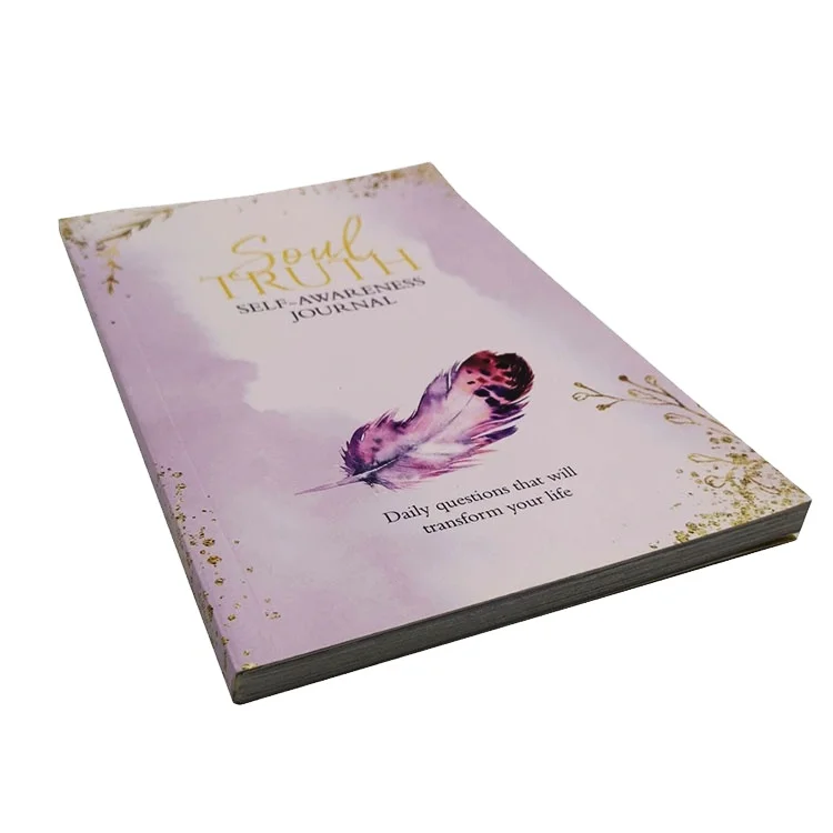 Custom Black and white print PUR binding paperback novel book printing soft cover