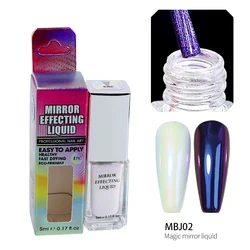 Wholesale High Quality Oem/odm Aurora Mirror Nail Powder Liquid For Nails Para Unas