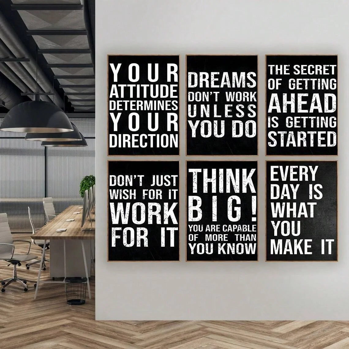 JIEKAI Home Decor Modern   art of motivation Design    canvas printing poster  1 set  wall art