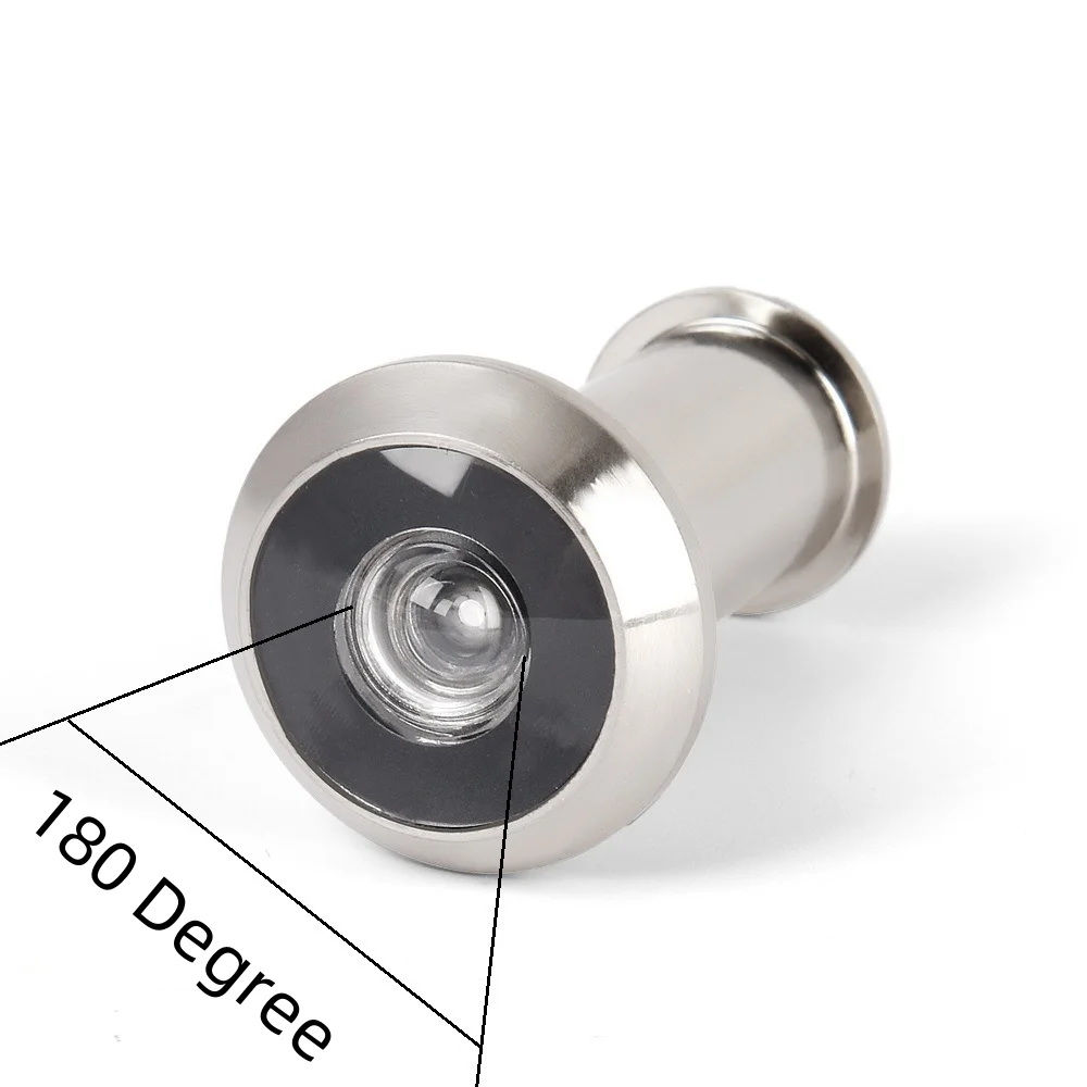 Zinc Door Viewer Silver Color 180 Degree Peephole Door Viewer