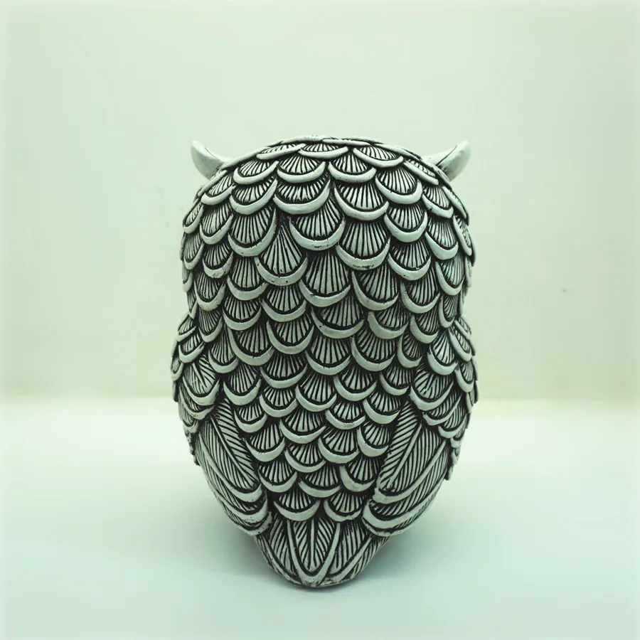 CUSTOM RESIN ANIMAL COLORFUL OWL TABLE DECORATION ORNAMENTS STATUES FIGURINES SCULPTURES FIGURINE TOY DOLL MODEL CRAFTS