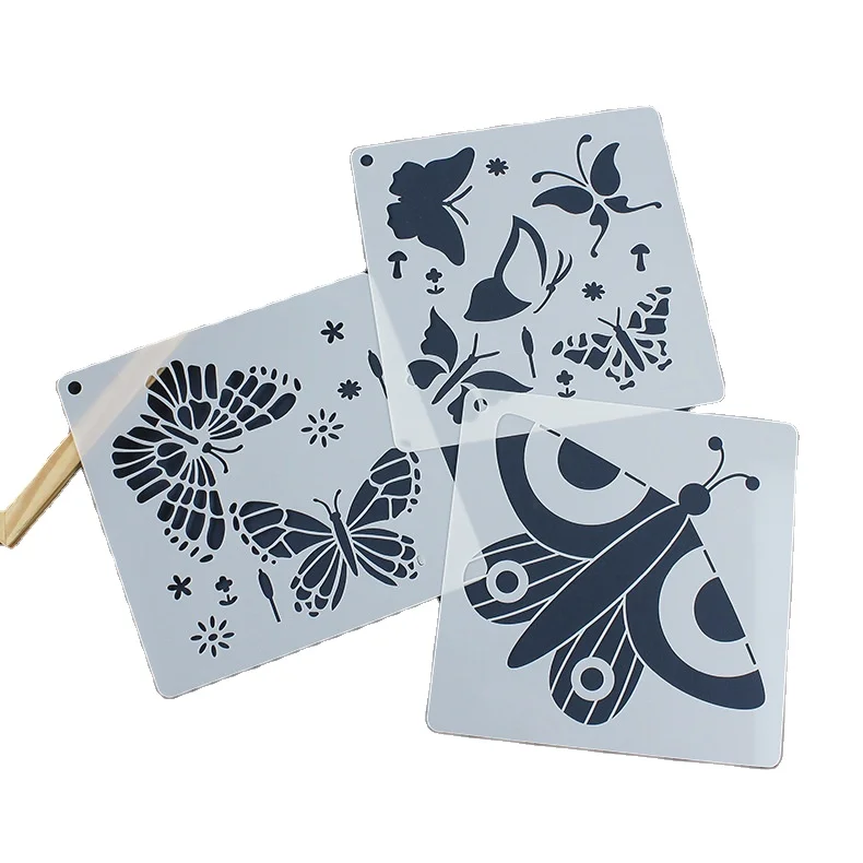Wholesale New Style Drawing Template DIY Hand Template Number Alphabet Journal Embellishment Stencils Plastic Drawing Stencils