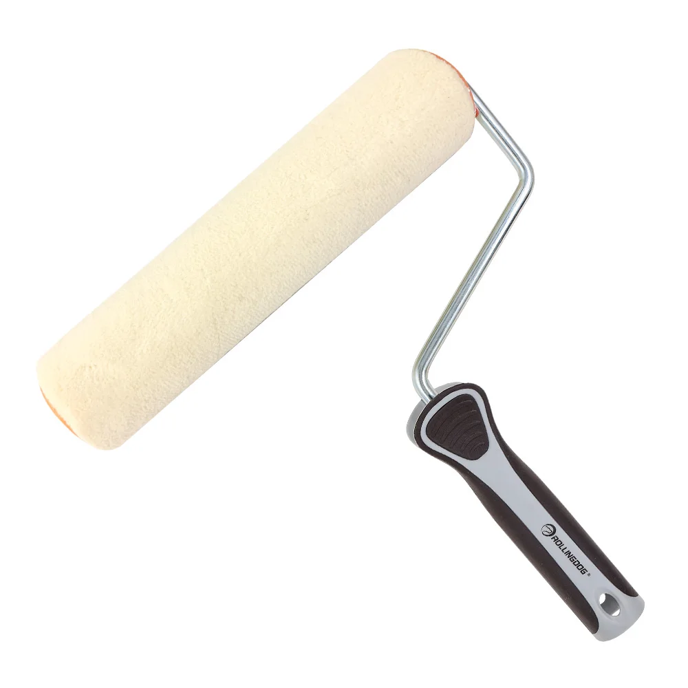 ROLLINGDOG 60086 9inch/23cm 3/16 inch Nap 8mm Rod European Style Cageless Velour Material Paint Roller