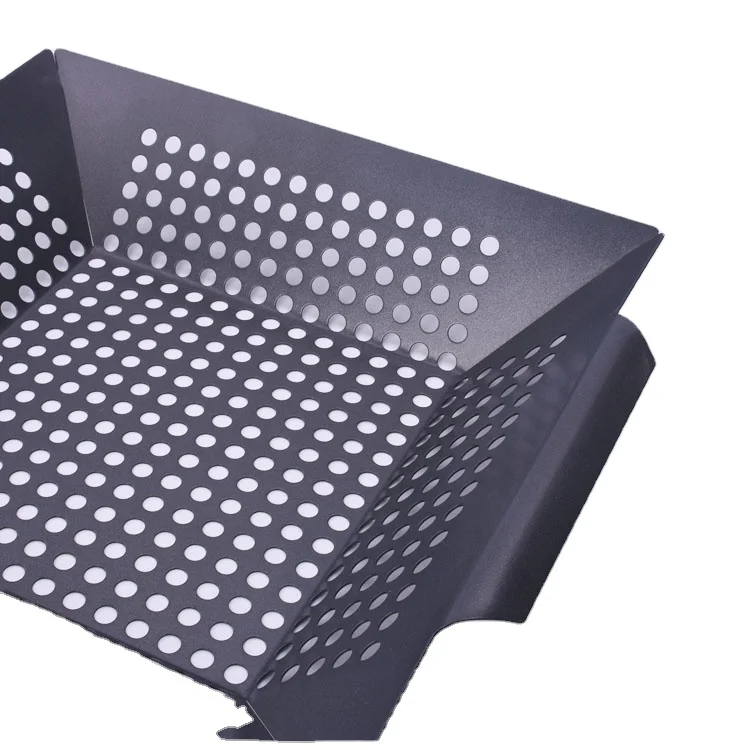 
Черная Квадратная тарелка для барбекю из нержавеющей стали, многофункциональная раковина для барбекю, круглая раковина для асфальта, уличный инструмент для барбекю 