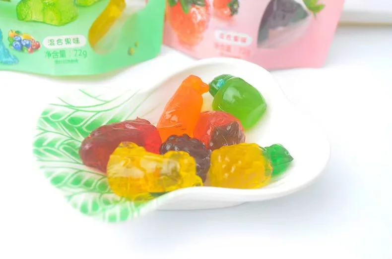 Factory Priced Health Pure Oil Gummies New Condition Gummy Bear Making Machine PLC Fruit Juice Flavor Candy Molding Forming