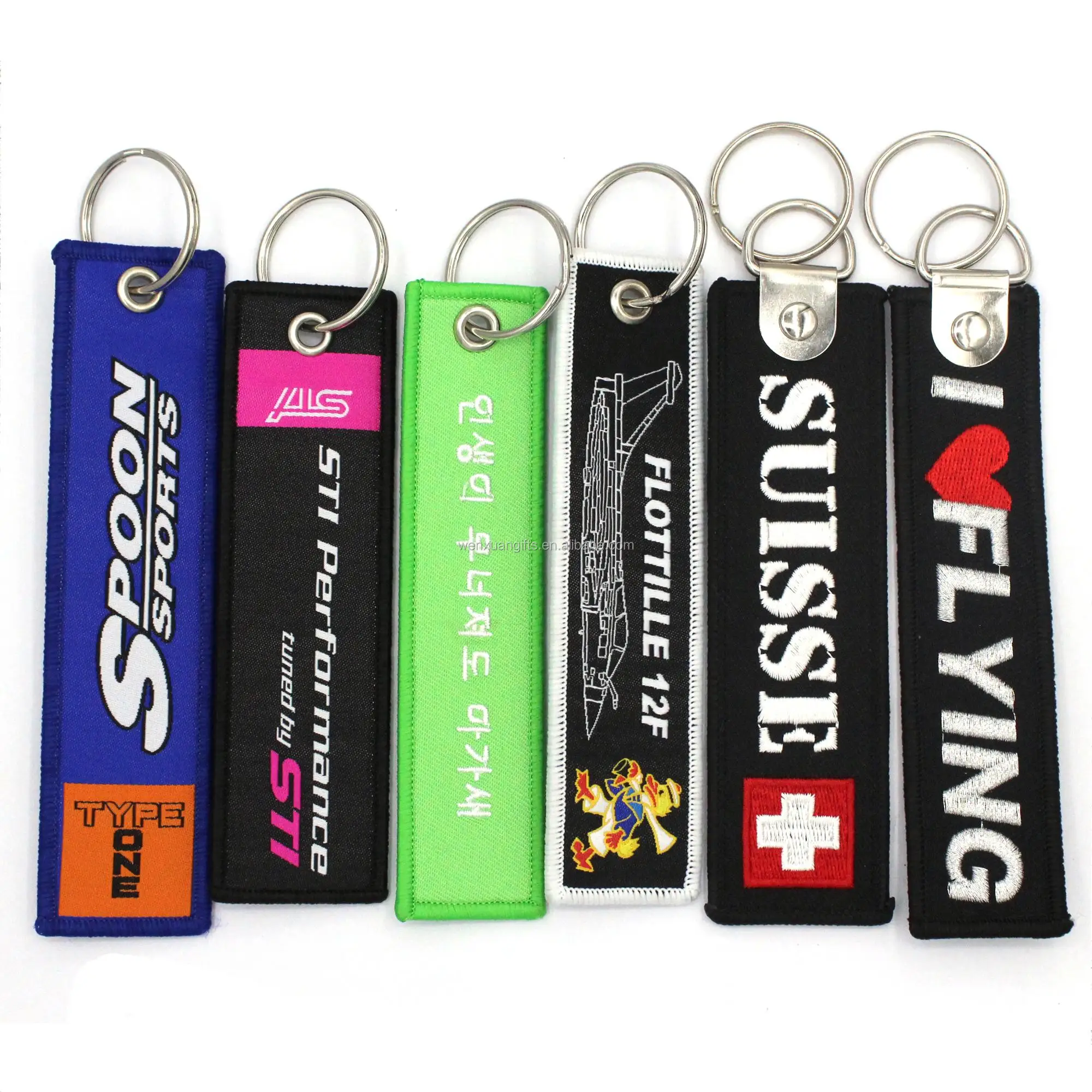 Factory price customized logo keychain fine keychain accessories letter keychain for souvenir gift