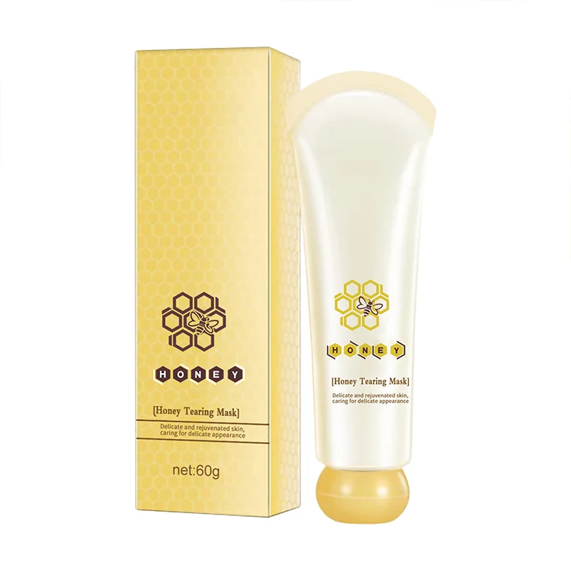 100% Natural Organic Pore Shrinking Anti-Inflammatory Natural Nourishing Tear Off Honey Peeling Mask for Blackheads Remover