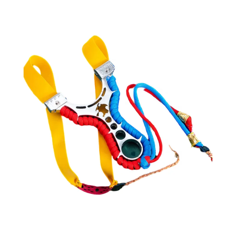 Red and blue slingshot adult outdoor hunting slingshot strong competition thickened widened high precision version