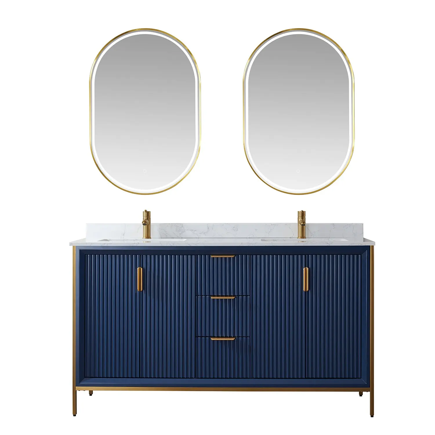 Australian products double sink solid wood bathroom vanity