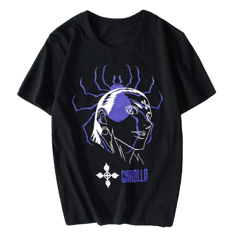 
New Fashion Anime Manga Chrollo Phantom Troupe Harajuku Tee Tops Gift Idea Streetwear T-shirt for Men Short Sleeve For Summer 