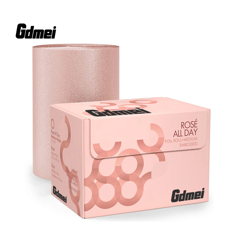 GDMEI Custom Cheap Wholesale Price Aluminium Foil 14 Micron Foil Paper Aluminum Hair Foil Roll