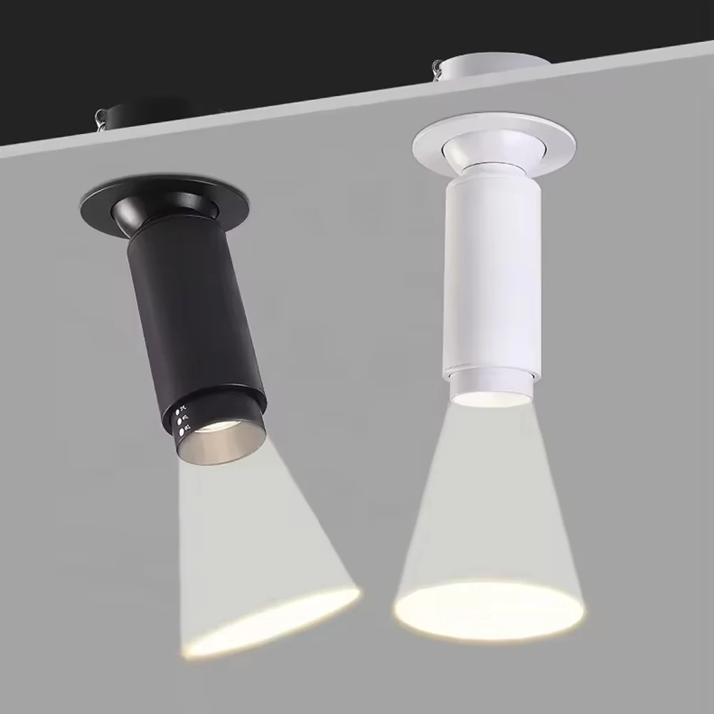 Recessed Downlight 5W 7W 10W Led Focusing Spot Light Aperture Adjustable Aluminum Ceiling Lamp For Kitchen Bedroom And Hotel