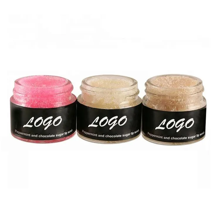 OEM private label lip sugar scrub exfoliator strawberry pink sugar Lips Treatment natural moisturizing lip scrub