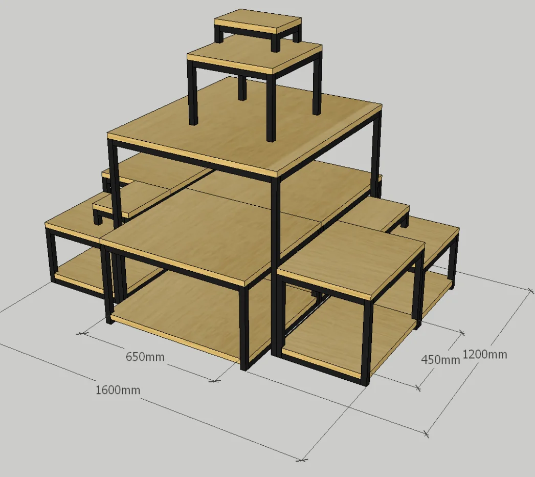 Hot Sale gondola shelving boutiques retail store racks beauty cosmetic/toy display showcase customized display rack