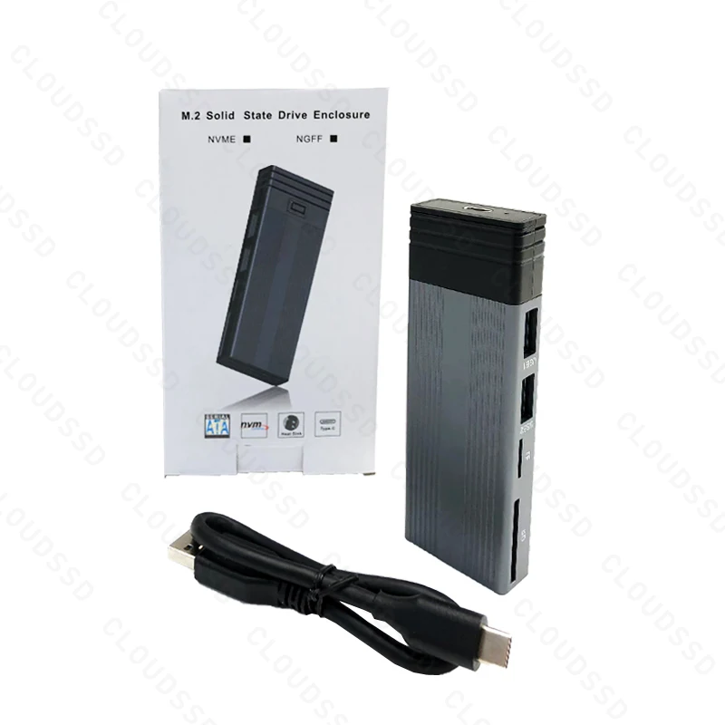 Лидер продаж оригинальный Многофункциональный адаптер для SSD M.2 4k TF NVMe SATA Usb 3 1