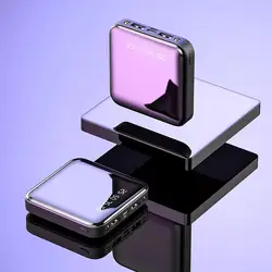 Best Selling portable Mini Power Bank 10000mah Flashlight LED Powerbank 20000mah Phone Chargers Bulk Mirror Power Bank Mini