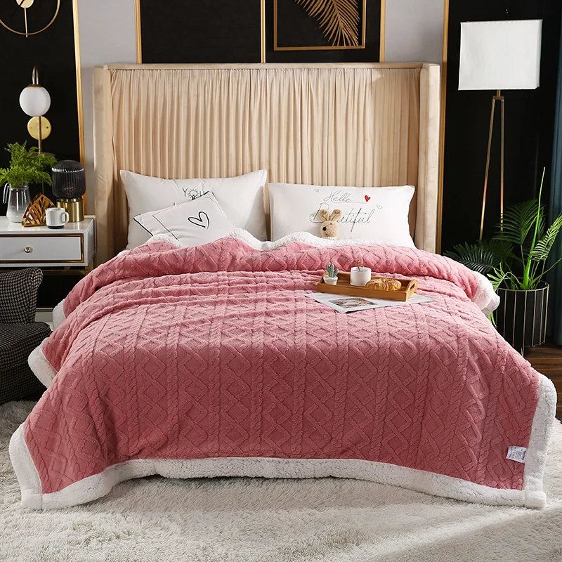 Кашемировые тканые дизайнерские вязаные одеяла на заказ Комплект постельного белья одеяло из шерпа босиком мечты