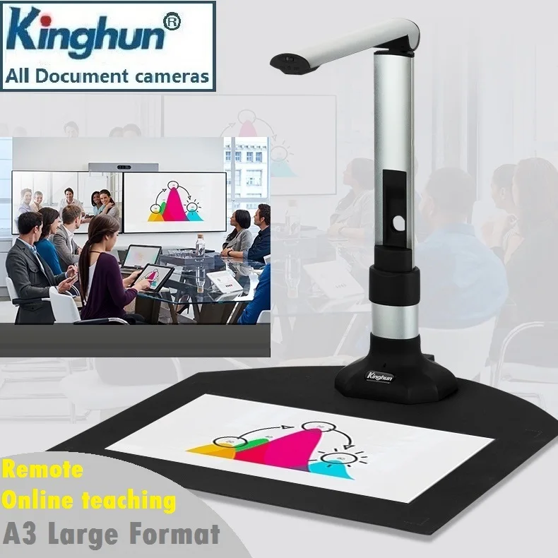 Best price Visual Presenter smart 30fps A3 large format Portable document camera scanners For teachers