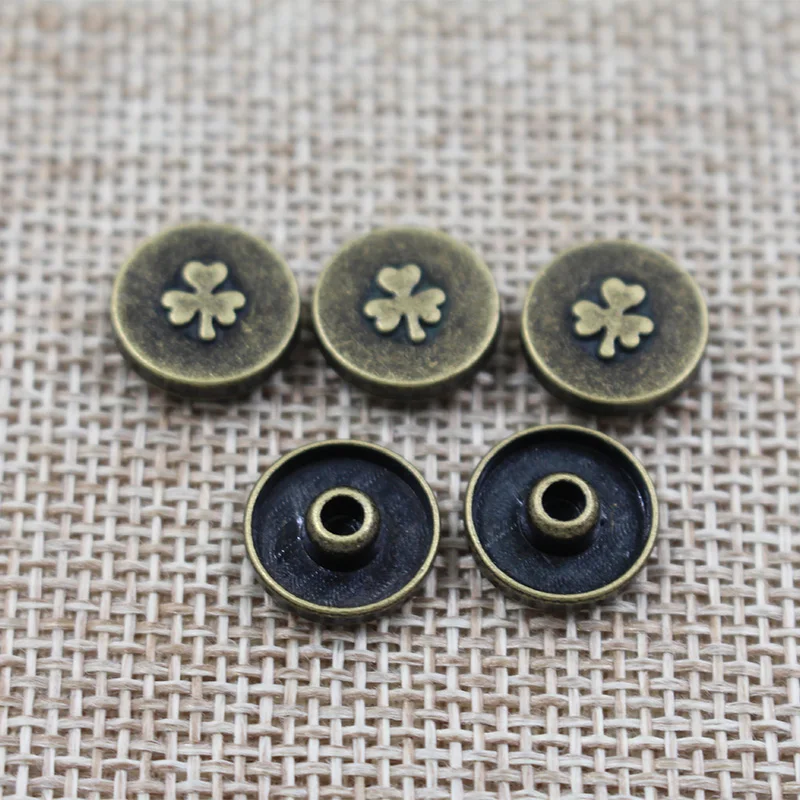 Factory Direct Supply antique flower pattern Metal Rivets for Leather Bags and jeans
