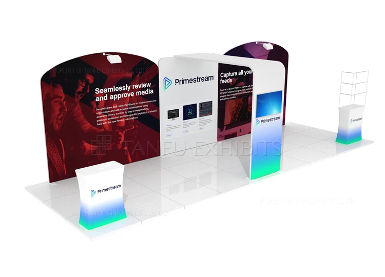 Modern 10 x 20 Trade Show Fair Booth Display Exhibition Stand 3 x 6