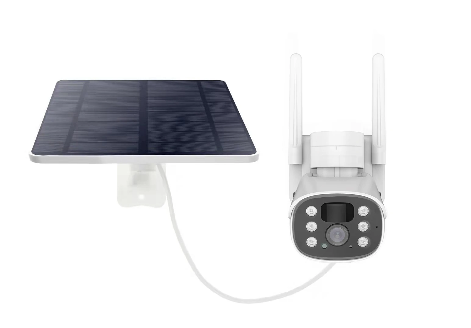 Tuya Smart Home Bullet Camera Solar Powered AI Human Detection Automatic Track Night Vision Security Smart WiFi IP Camera