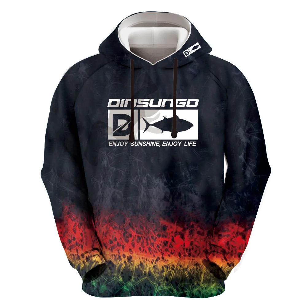Customized Winter Printing Fishing Sweater Warm Breathable Long Sleeve Fish Sweater Polar Fleece Fishing Hoodie Supplier