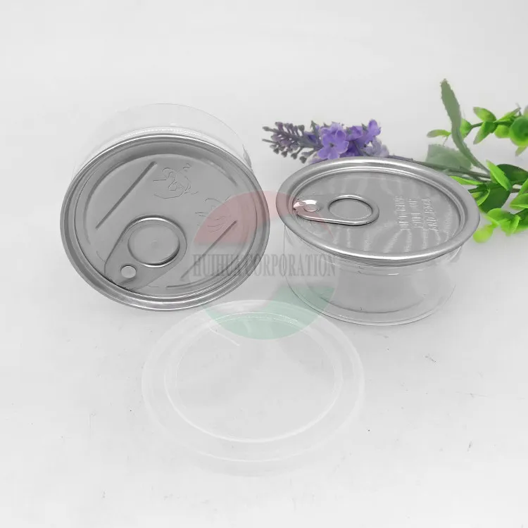Food Grade Small Cany Jar 100ml PET Easy Open Jar for Spices Sauces Products