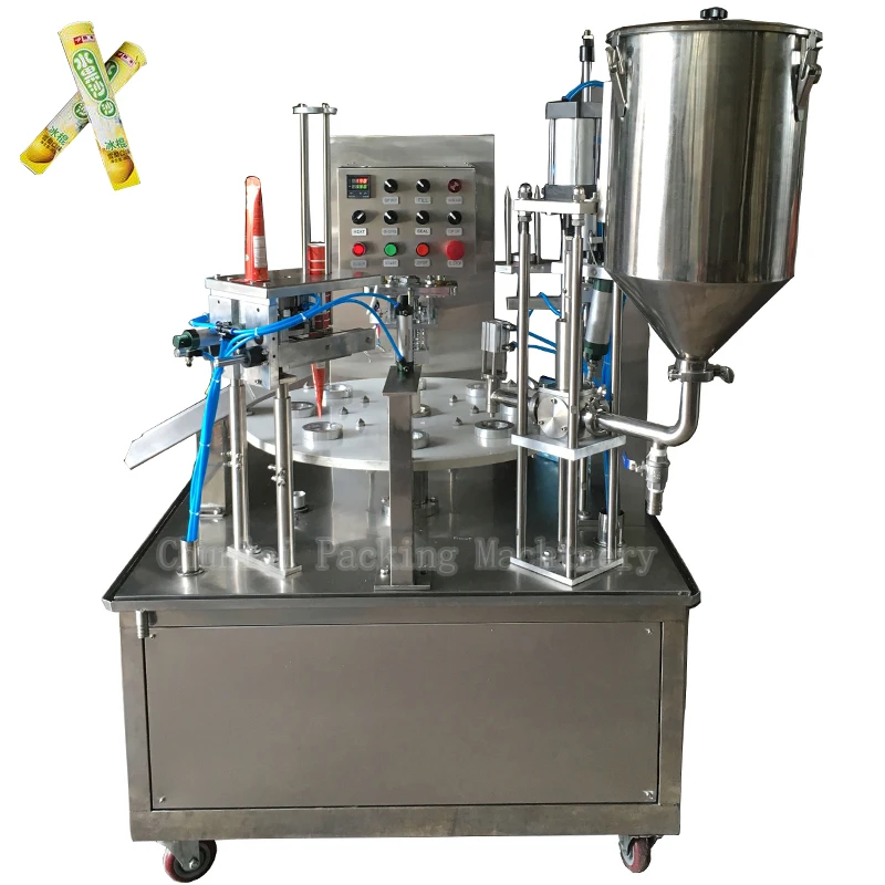 Alibaba роторная машина для наполнения и Запечатывания бумажных стаканчиков из нержавеющей стали