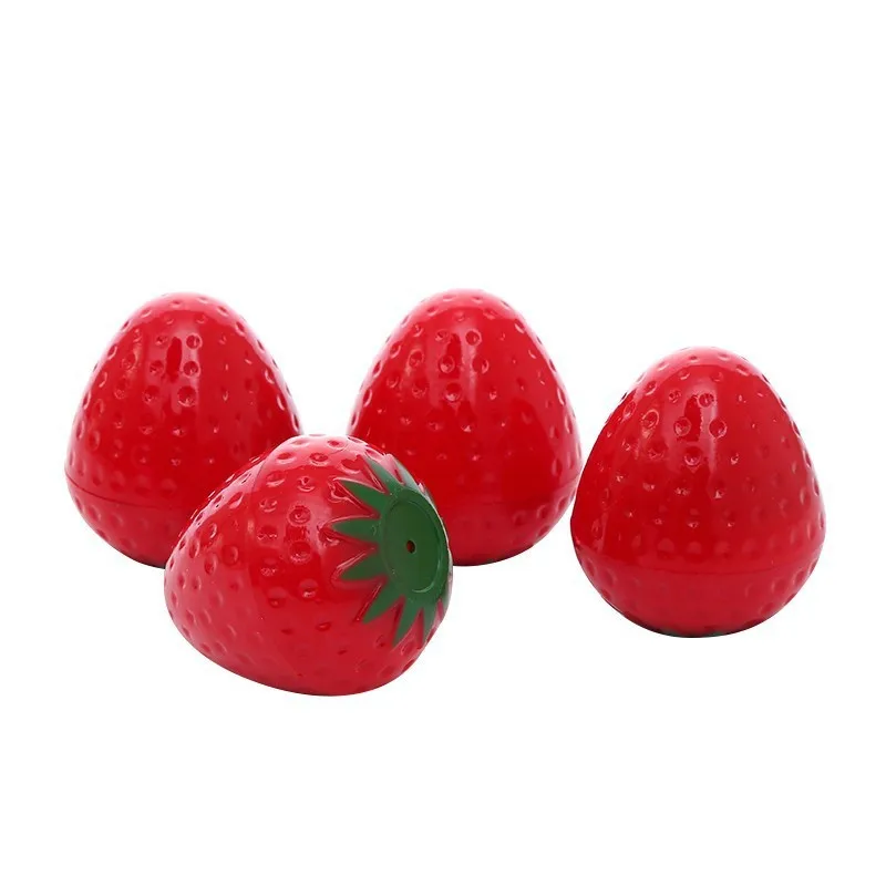 Fashionable Cute Tomato Strawberry Fruit Lip Gloss Fruit Flavor Long Lasting Moisture Lip Balm
