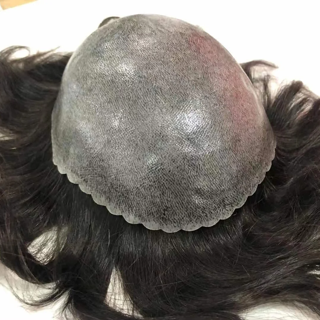 BQ Alibaba online shop Skin In Medium Thickness High Density  Skin Human hair Toupee