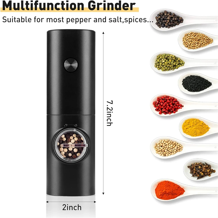 High-end New develop USB Rechargeable Salt Pepper Electric Grinder