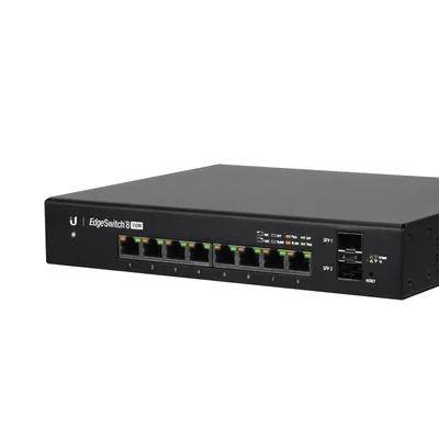 ES-8-150W край переключатель 8 PoE порта 2 SFP UBNT сети управляемый + гигабитный коммутатор с модулю небольшого