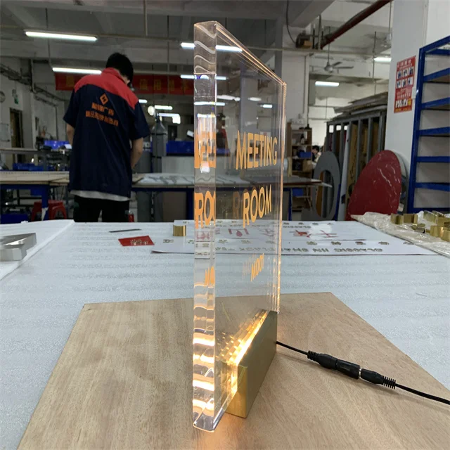 Custom office building address signs house number led door number sign hotel meeting room number plates