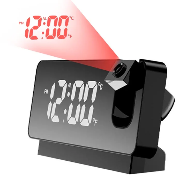 Table OEM Time Projector Alarm Clocks with Wall Lazer Digital Mirror Led Projection Clock for Bedrooms